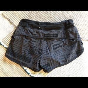 Lululemon Speed Shorts